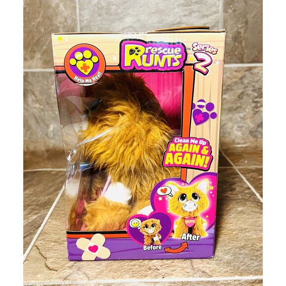 Rescue Runts TABBY CAT Adopt Me Series 2 - Retired S19015 - 2019 Factory Sealed - Picture 3 of 7